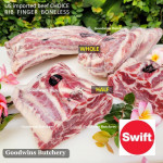 Beef rib shortrib RIB FINGER BONELESS frozen US USDA CHOICE Swift portioned half bag (price/pc 750g)